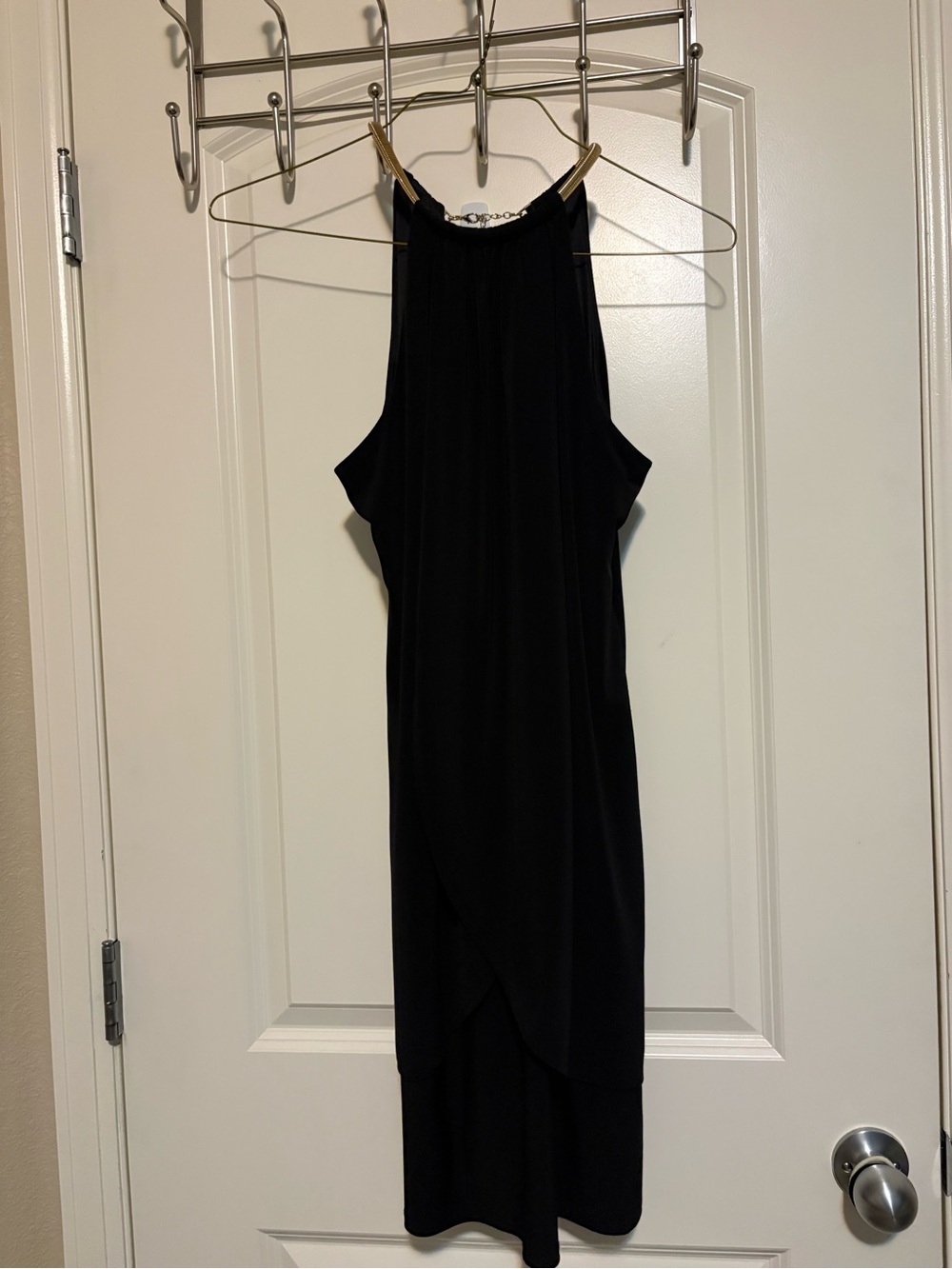 Kensie Black Strapless High-Neck Dress